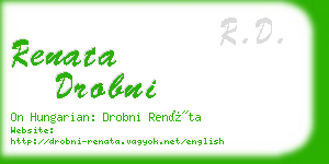 renata drobni business card